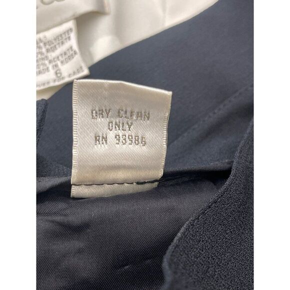 Causal Corner Women Black / White Color Block Two Pcs Skirt Suit Size 6 - Picture 13 of 13